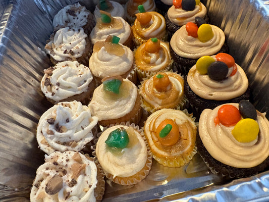 Fall minis single flavor dozens (24 mini cupcakes )